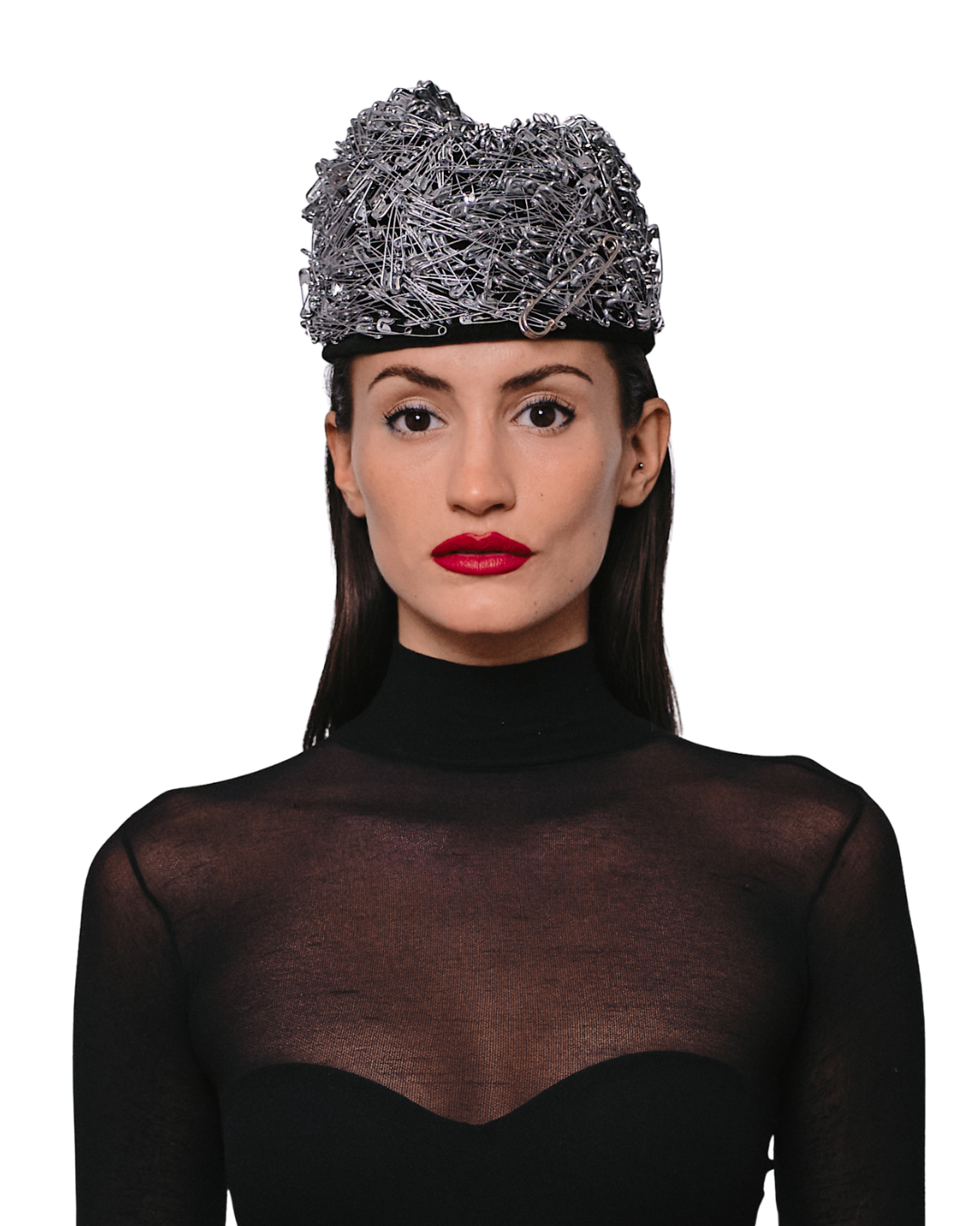 Safety-Pin Pillbox Hat