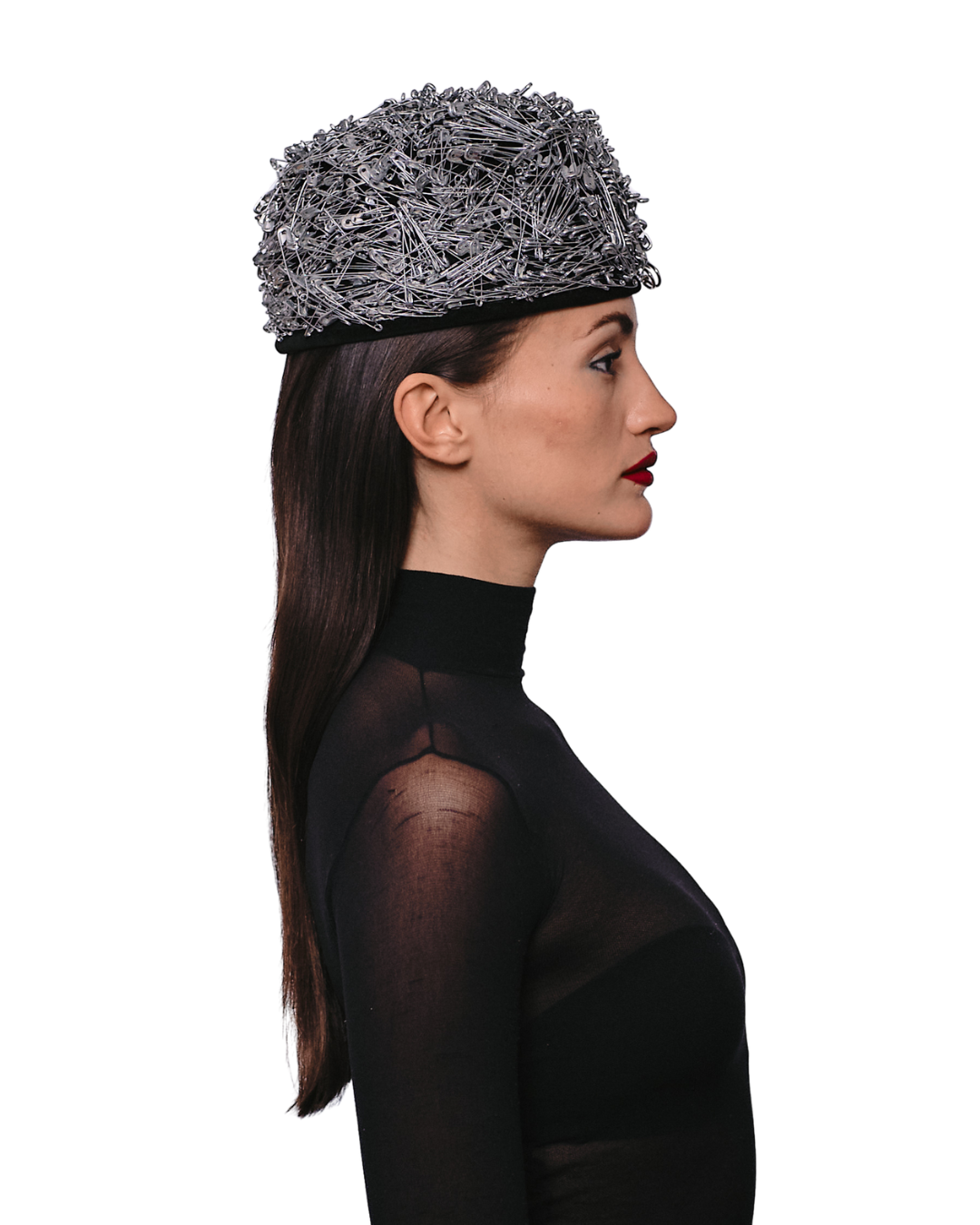 Safety-Pin Pillbox Hat