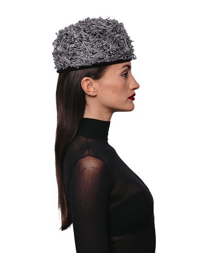 Safety-Pin Pillbox Hat