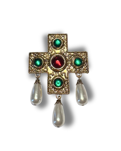 Ornate Cross Brooch